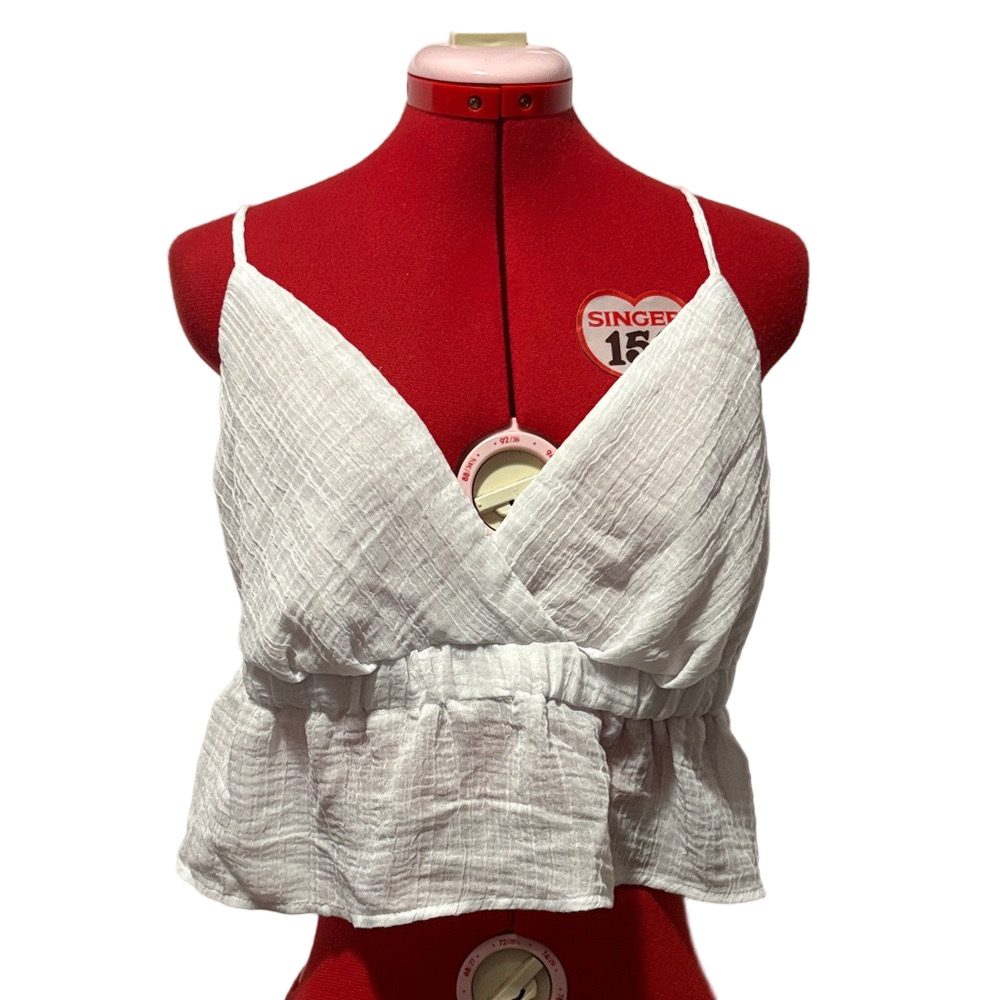 Dynamite White Textured Camisole Top